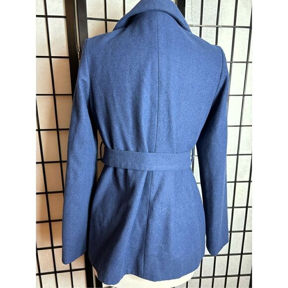 Old Navy Blue Wool Blend Coat - Picture 4 of 7